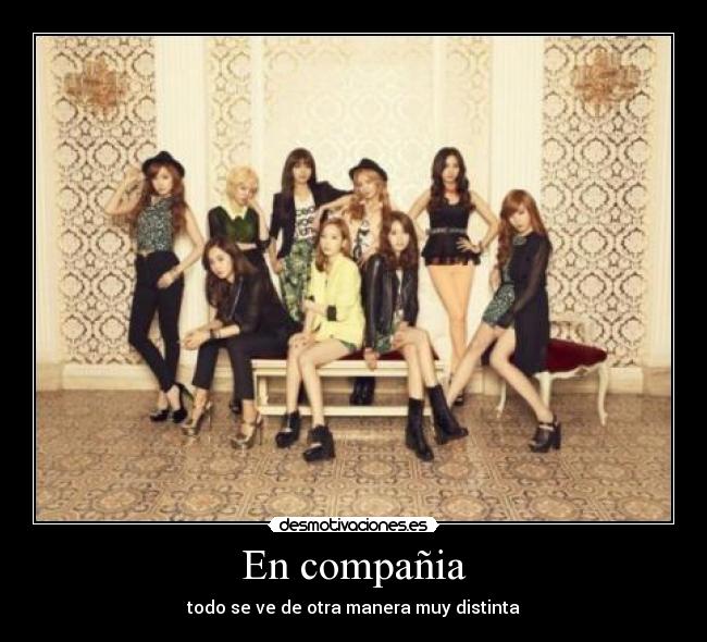 En compañia - todo se ve de otra manera muy distinta