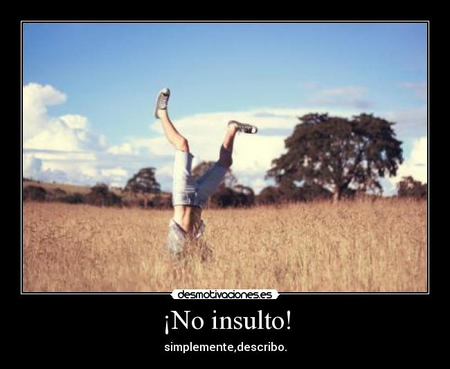 ¡No insulto! - 