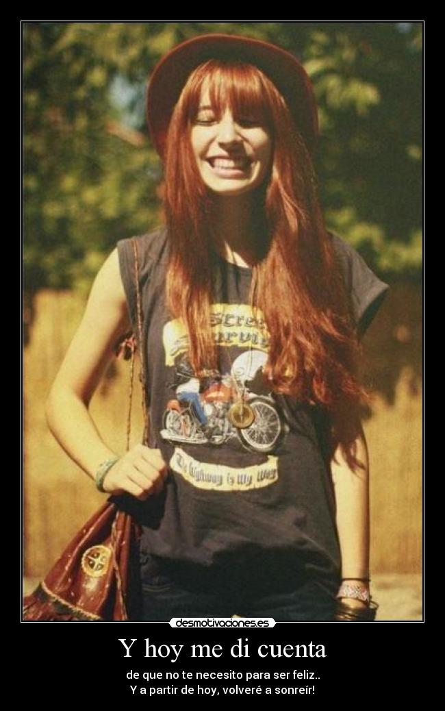 Y hoy me di cuenta -