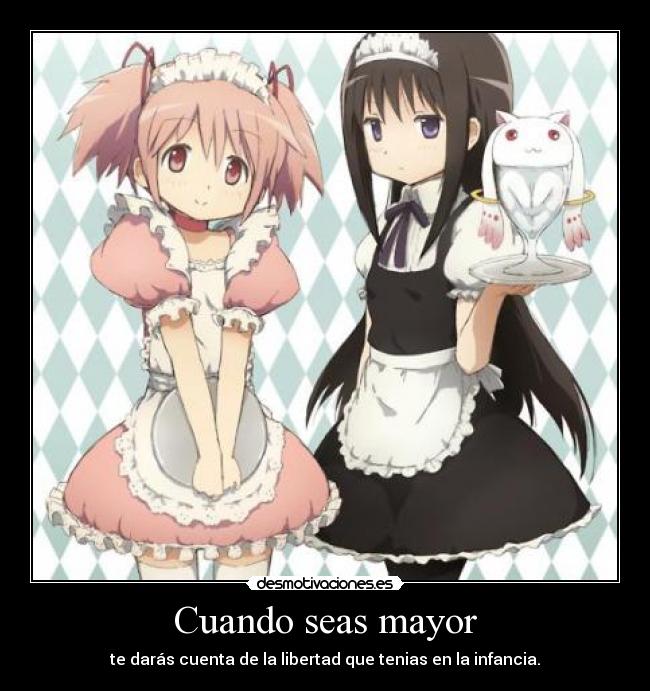 carteles anime manga kawaii moe madoka nigatsu harukaze intruders 1kd desmotivaciones