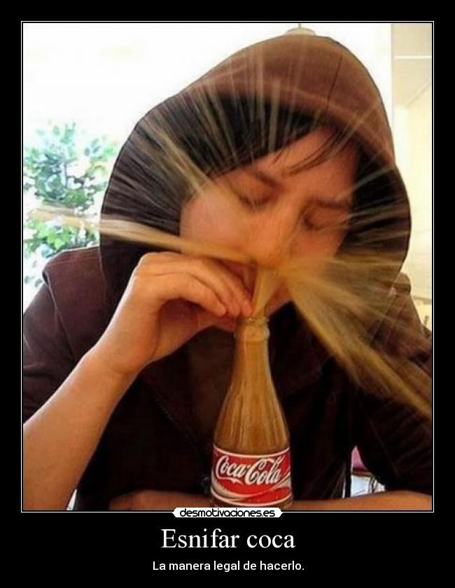 Esnifar coca -