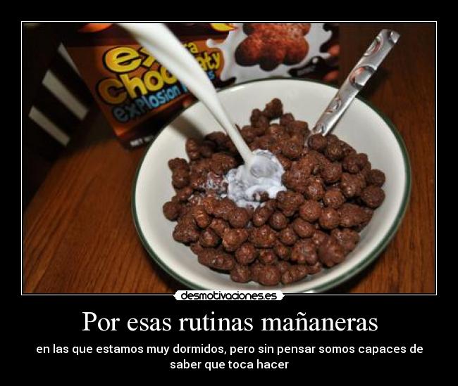 Por esas rutinas mañaneras - 