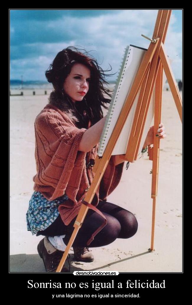 Sonrisa no es igual a felicidad - 