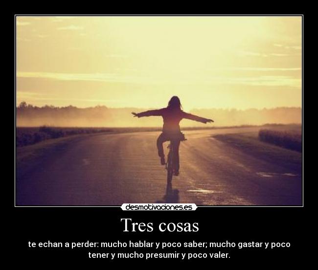 Tres cosas -