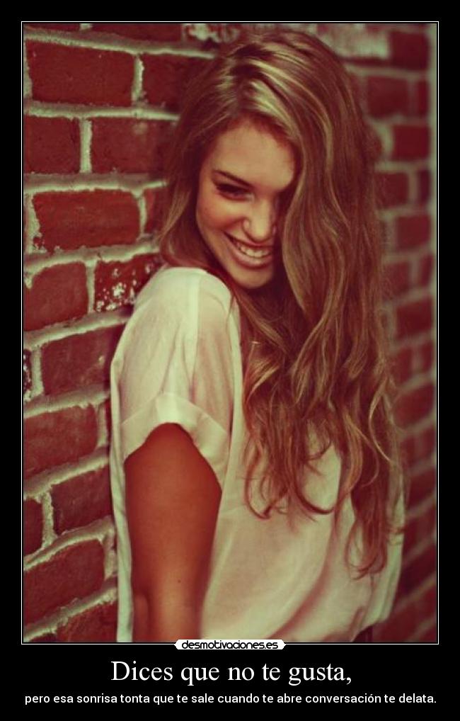 Dices que no te gusta, -
