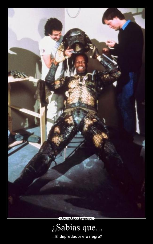 ¿Sabias que... - ....El depredador era negro?