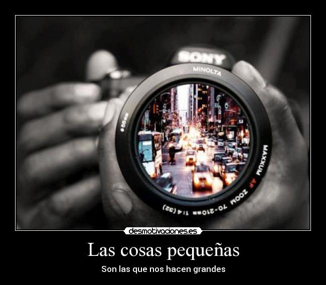 Las cosas pequeñas -