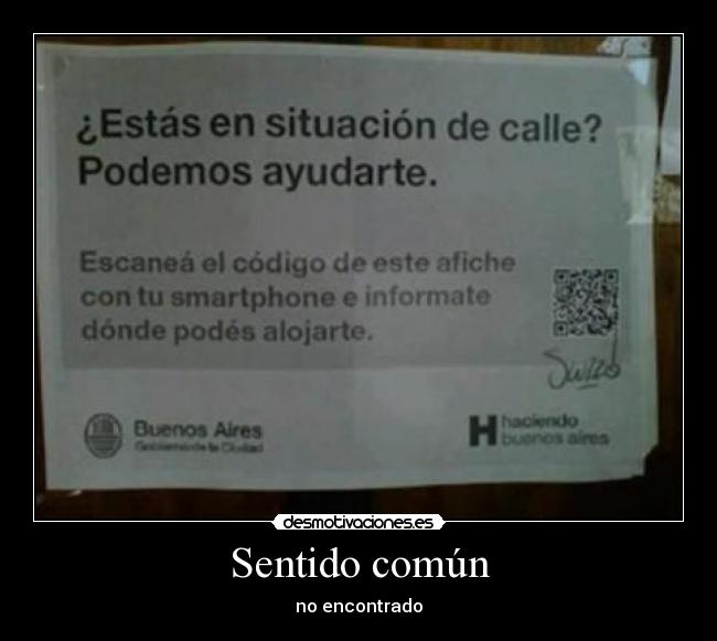 Sentido común - no encontrado