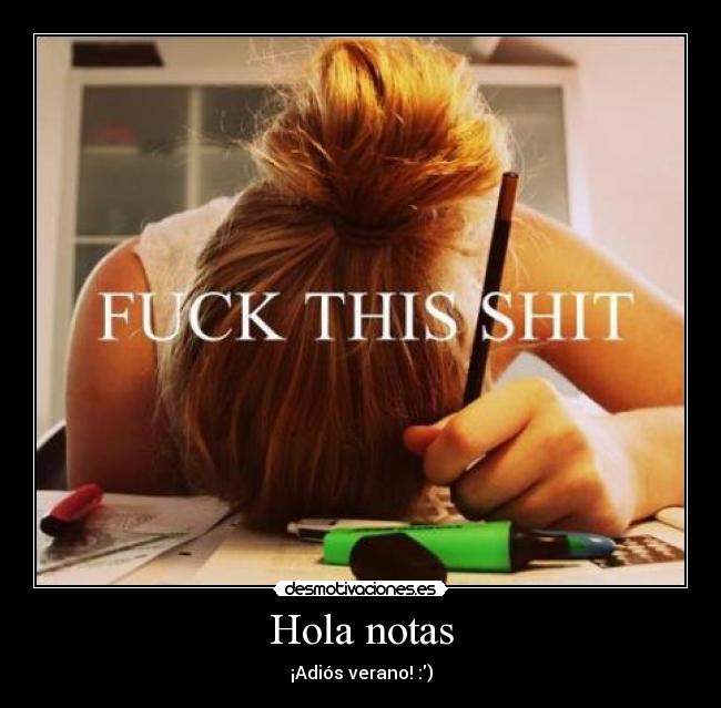 Hola notas -