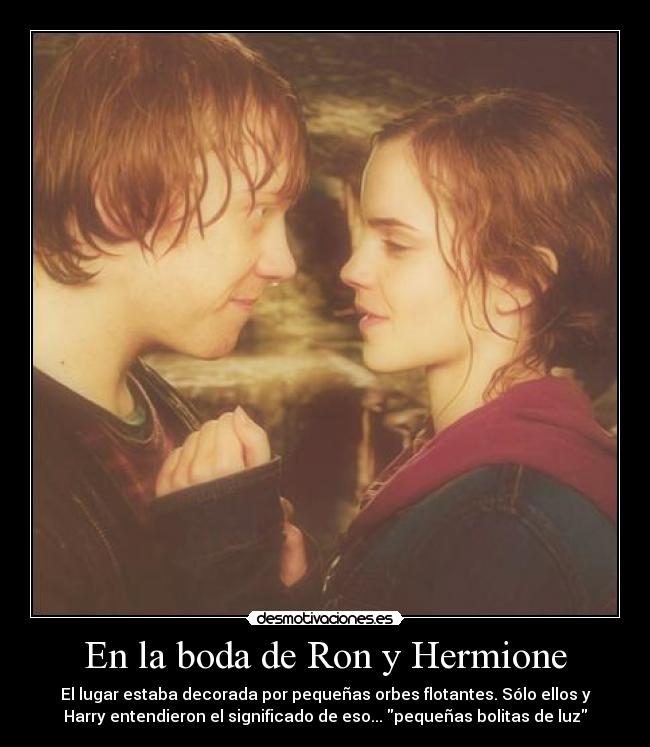 En la boda de Ron y Hermione - 