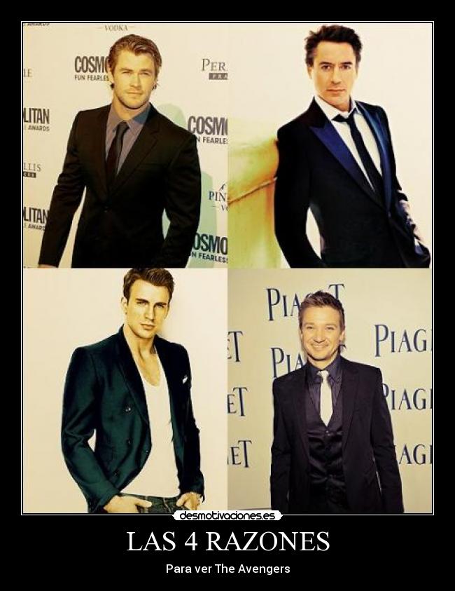 LAS 4 RAZONES - Para ver The Avengers