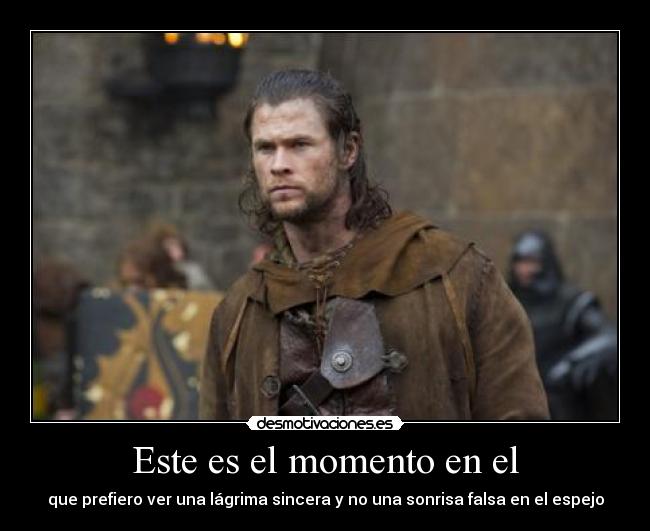 Este es el momento en el -