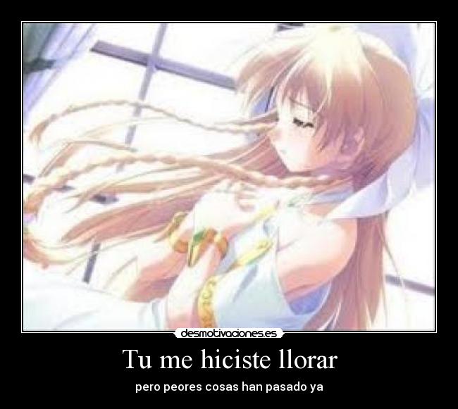 Tu me hiciste llorar -