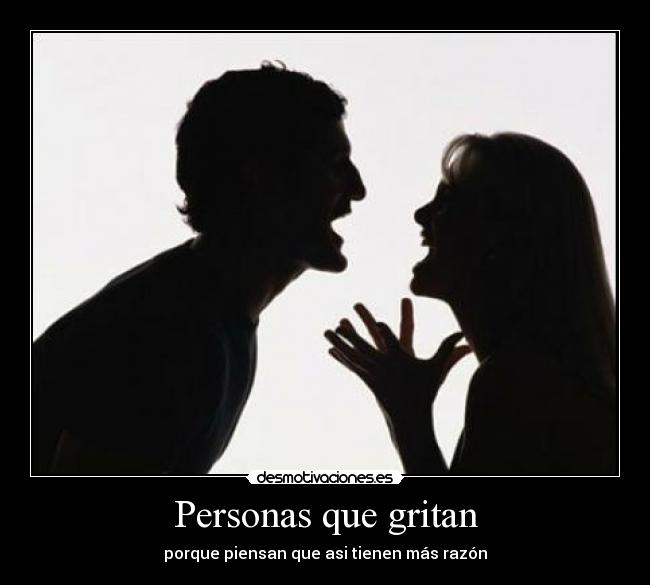 Personas que gritan - 