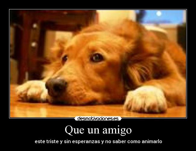 Que un amigo -