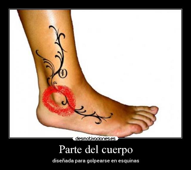 Parte del cuerpo - diseñada para golpearse en esquinas