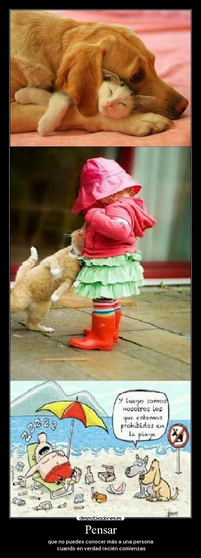 Pensar - que no puedes conocer más a una persona
 cuando en verdad recién comienzas