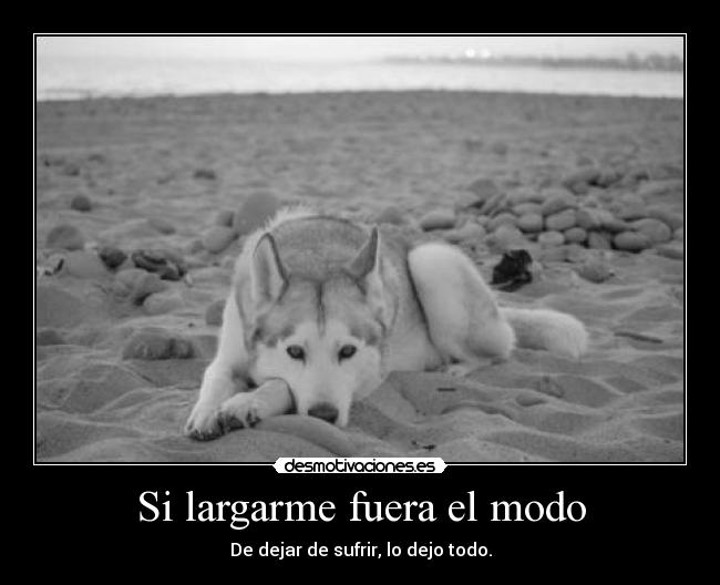 Si largarme fuera el modo - 