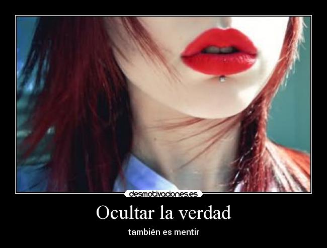 Ocultar la verdad -