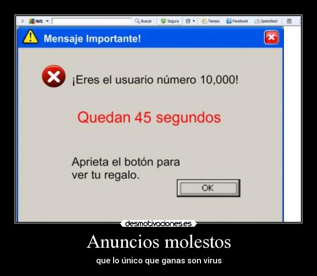 Anuncios molestos - 