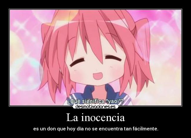 carteles harukaze raptorhunters 1291 lucky star yutaka inocente pregunta desmotivaciones