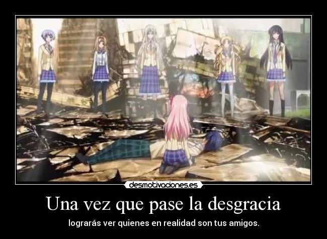 carteles harukaze raptorhunters 1291 chaos head ayase nanami yua rimi taku sena kozue desmotivaciones