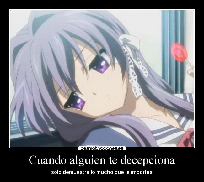 Cuando alguien te decepciona - 