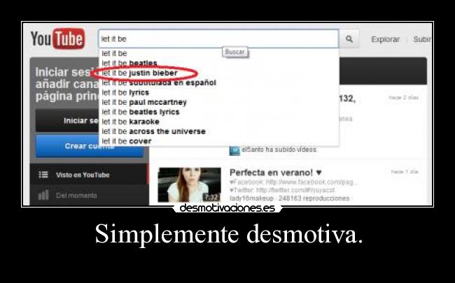 Simplemente desmotiva. -