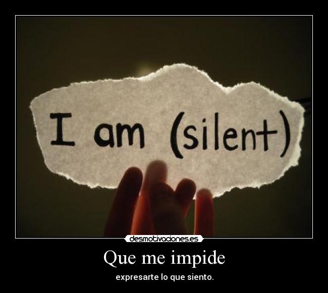 Que me impide -