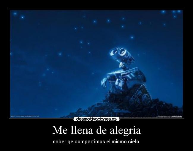 Me llena de alegria -