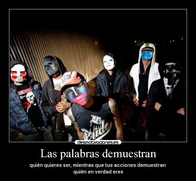 Las palabras demuestran - 