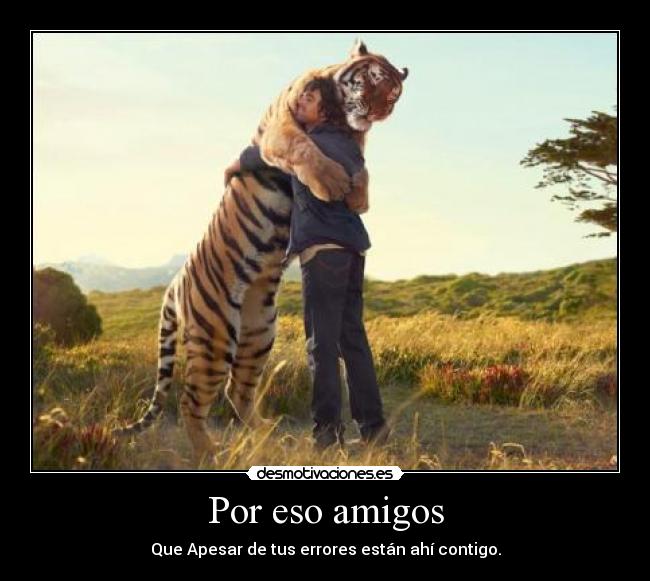 Por eso amigos - Que Apesar de tus errores están ahí contigo.