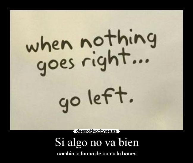 Si algo no va bien -