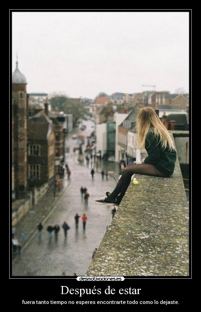 Después de estar -