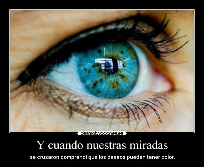 Y cuando nuestras miradas -