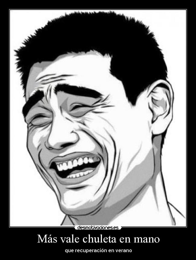 Más vale chuleta en mano - que recuperación en verano