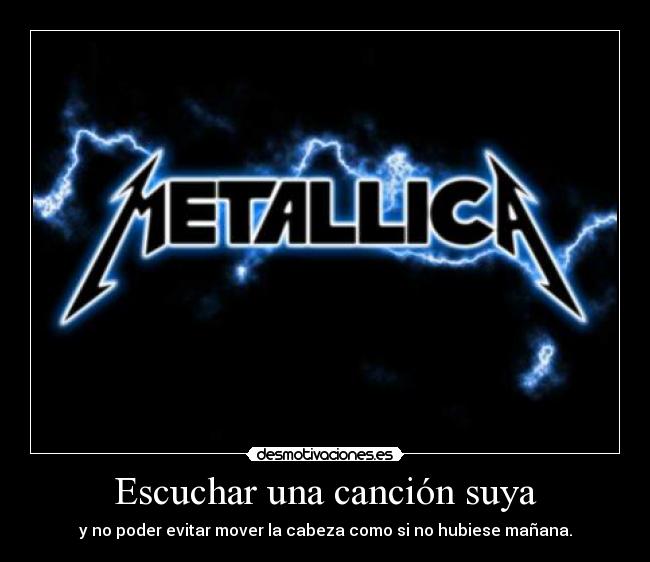 carteles metallica gente que vote negativo que meta voto por culo desmotivaciones