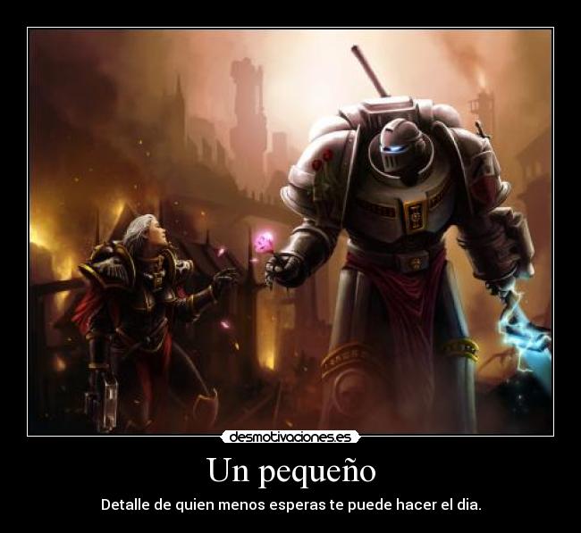 Un pequeño - Detalle de quien menos esperas te puede hacer el dia.