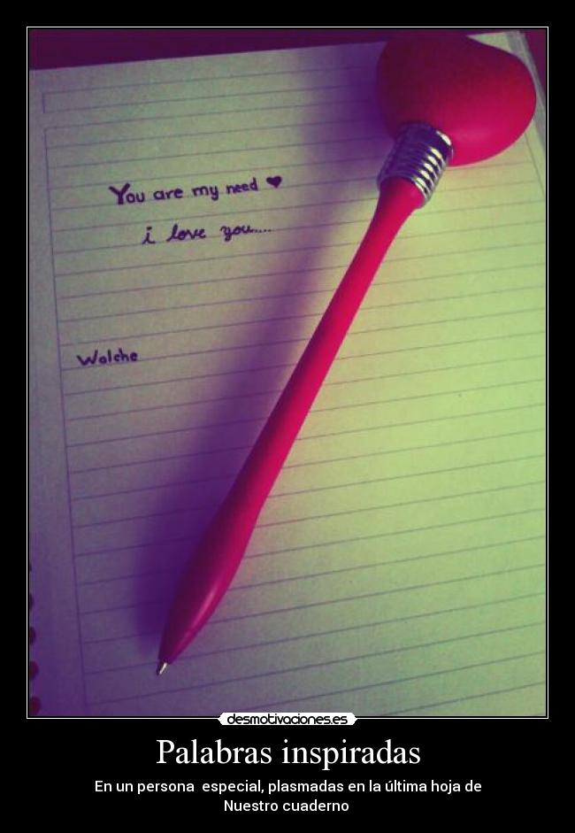 Palabras inspiradas -