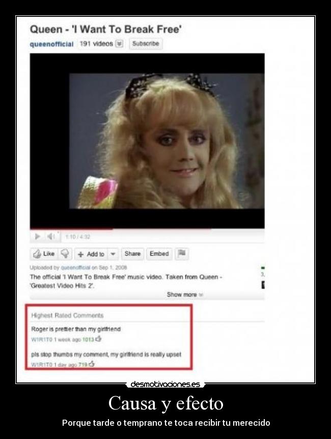 Causa y efecto - Porque tarde o temprano te toca recibir tu merecido