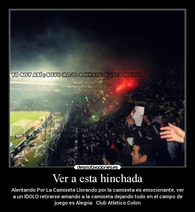 Ver a esta hinchada -