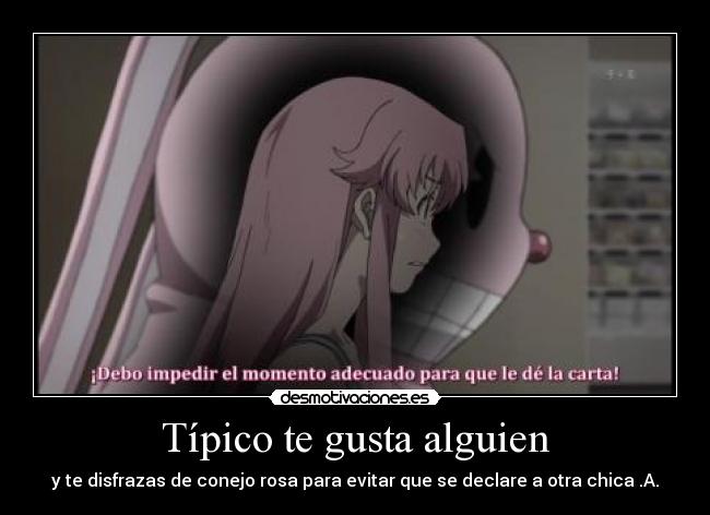 carteles mirai nikki desmotivaciones