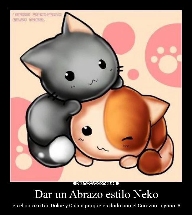 Dar un Abrazo estilo Neko -