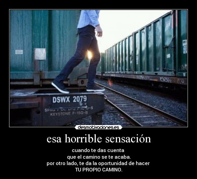 esa horrible sensación -