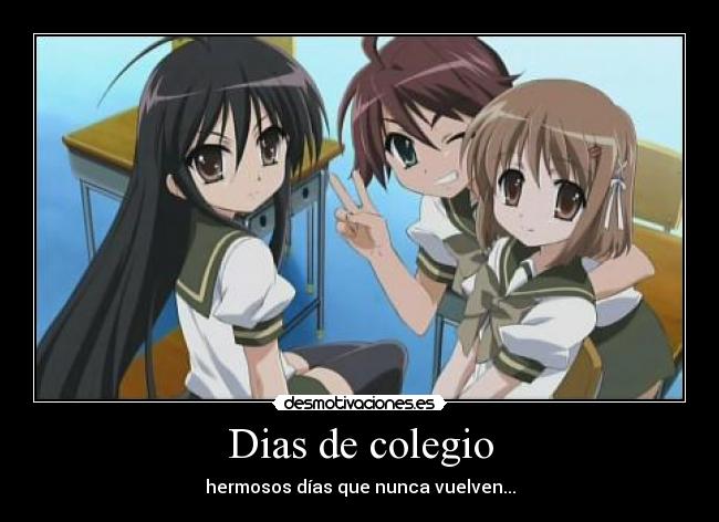 carteles anime shakugan shana school desmotivaciones