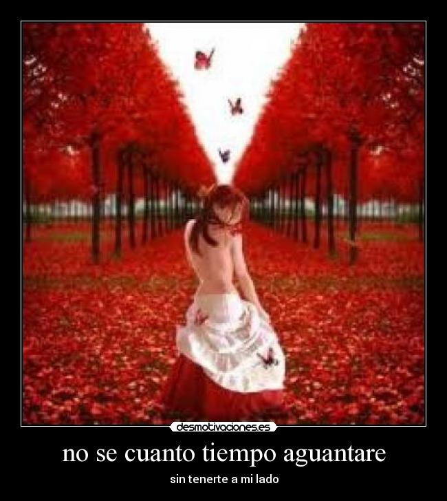 no se cuanto tiempo aguantare - sin tenerte a mi lado