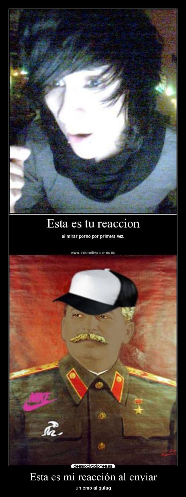 Esta es mi reacción al enviar -