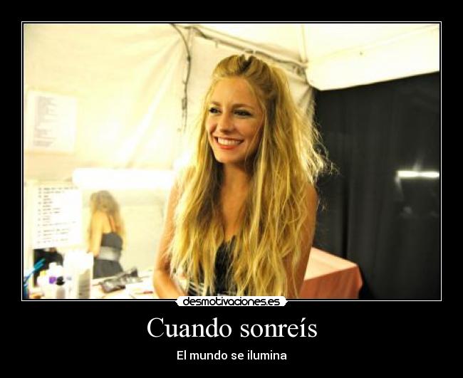 Cuando sonreís -