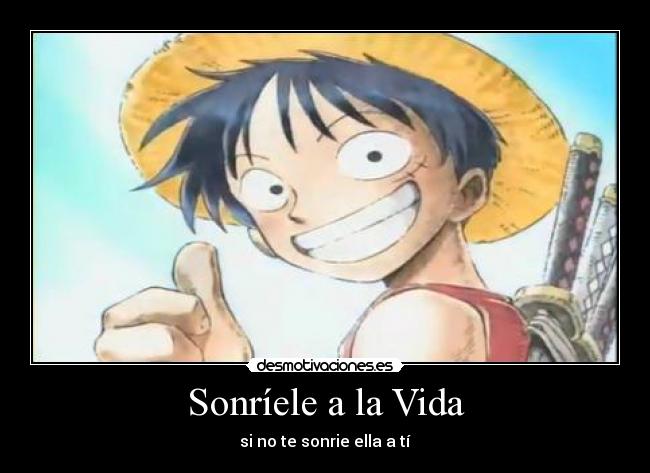 carteles vida luffy monkey desmotivaciones