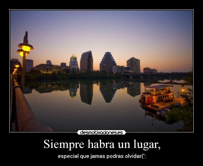 Siempre habra un lugar, -